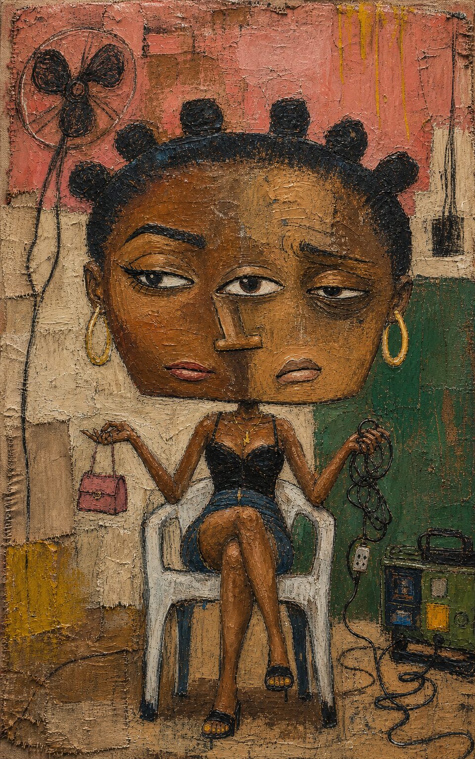 Soft Life, Hard Country, a young Nigerian woman carrying composed and exhausted reactions